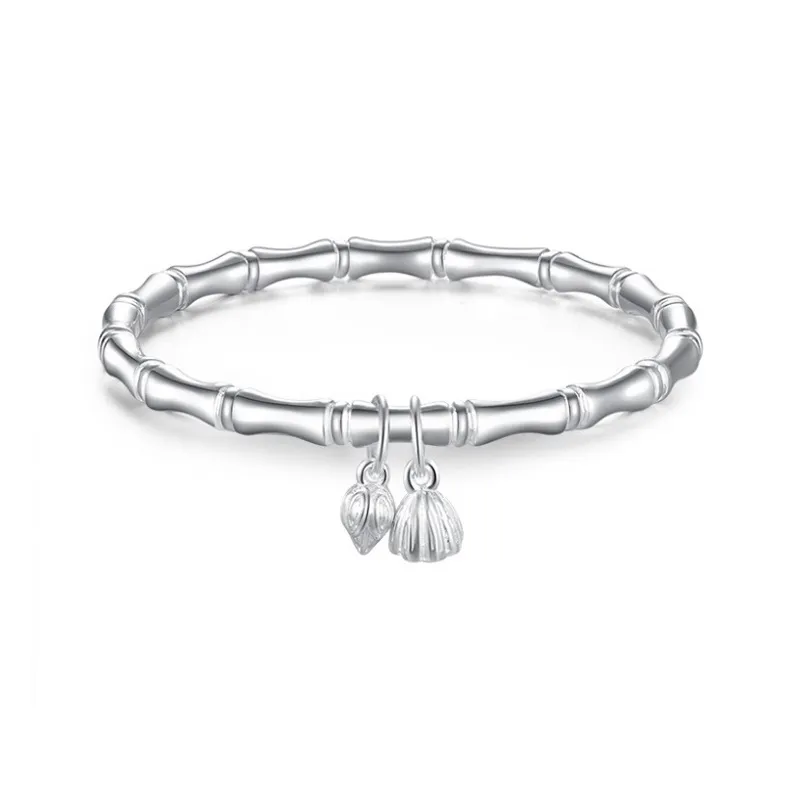Brahmacharya 999 Fine Silver Bangles Women's