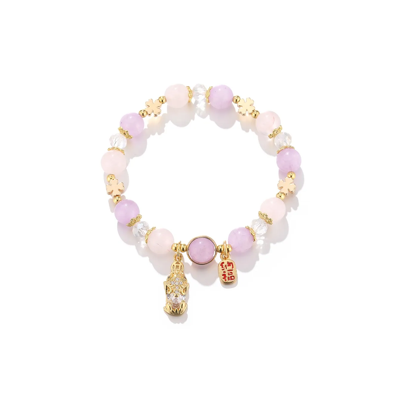 Clect Розовый Кристалл Браслеты Женские