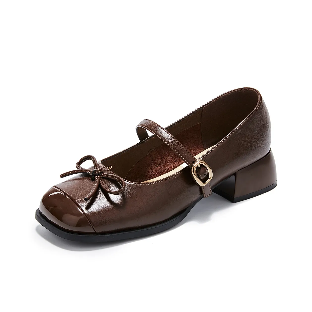 La Chapelle Туфли Мэри Джейн Коричневые Женские