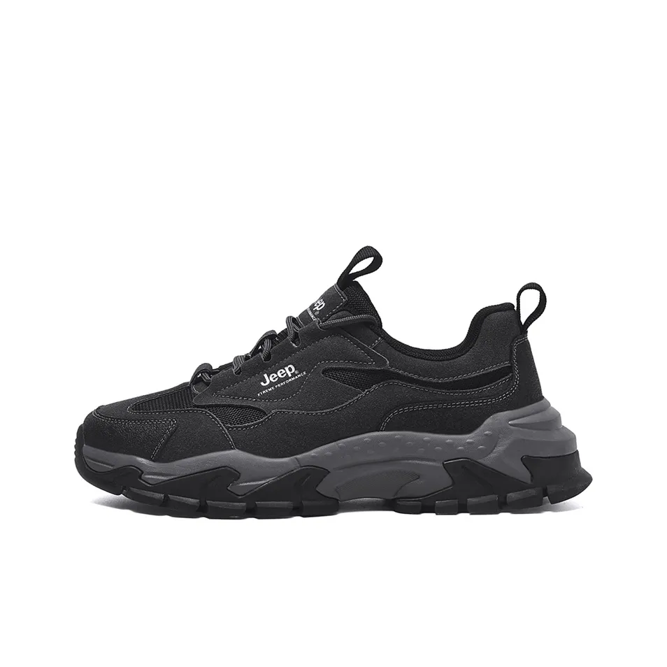 Jeep Low Top Chunky Sneakers Unisex Black