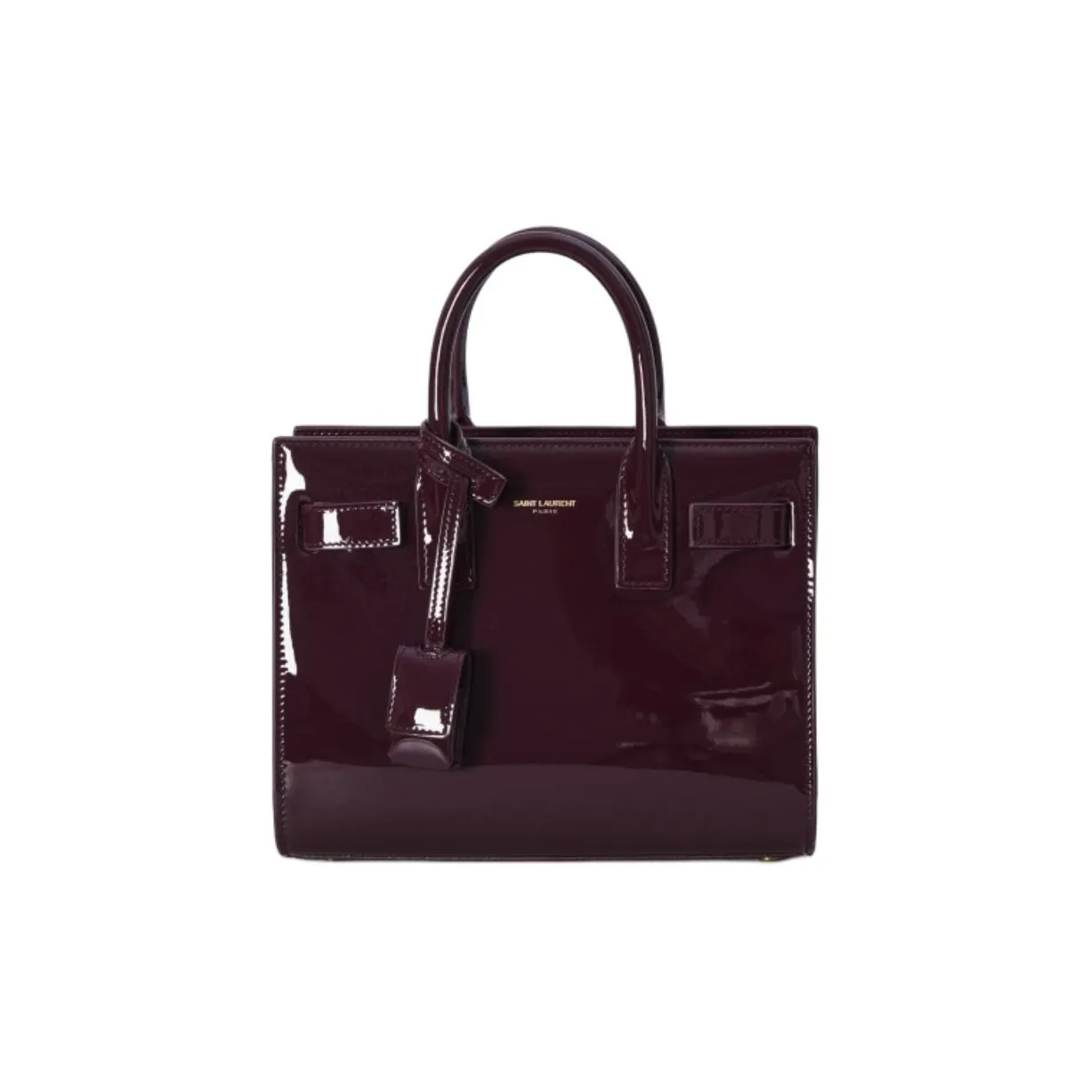 SAINT LAURENT Leather Shoulder Bag, Crossbody Bag, Handbag Women's Burgundy