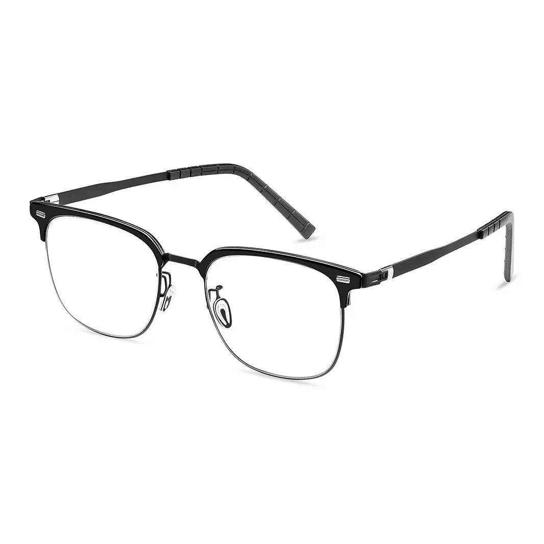 LOHO Оправы для очков Унисекс Черный Черепаховый Прозрачные серые линзы