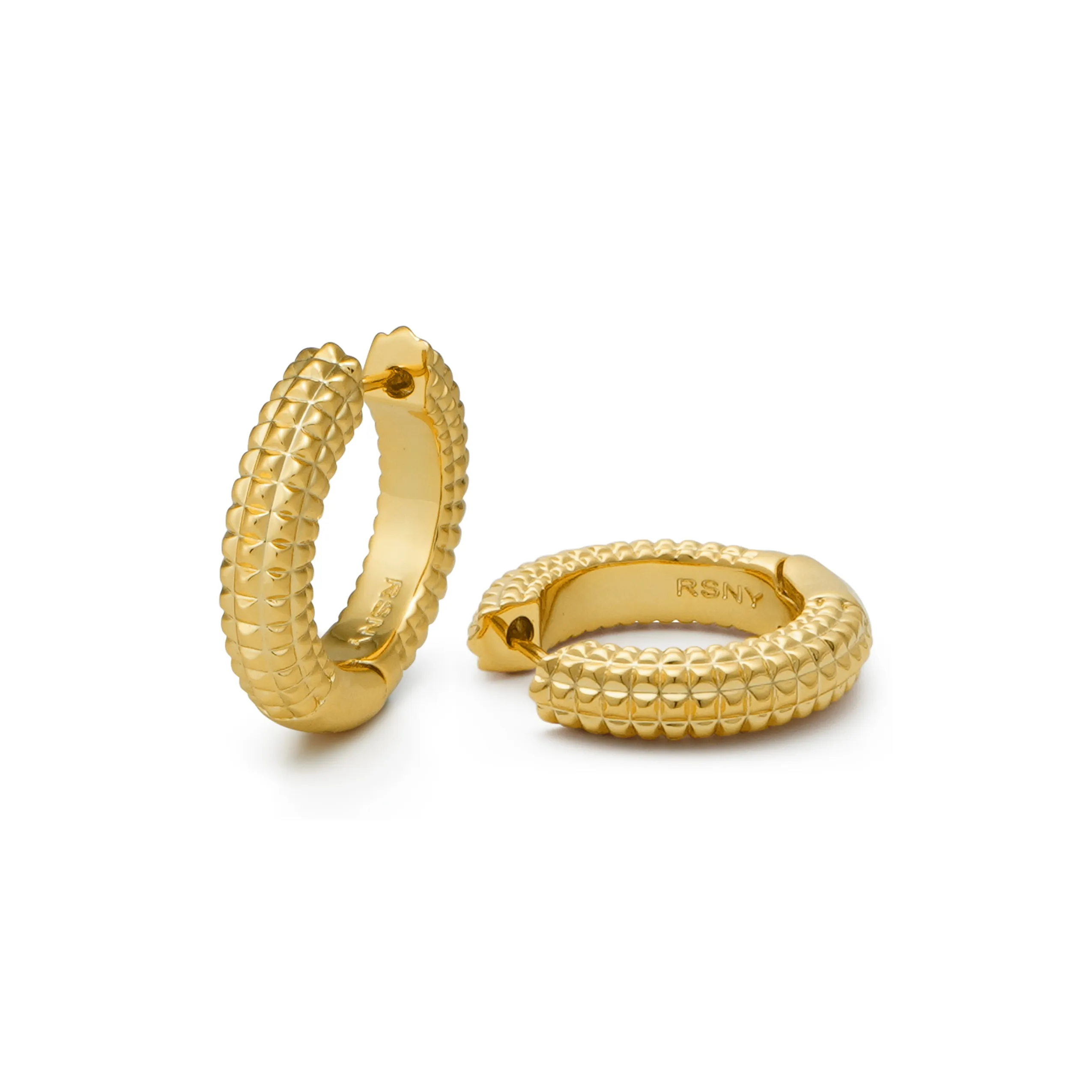 RSNY Серьги из меди с золотым покрытием женские