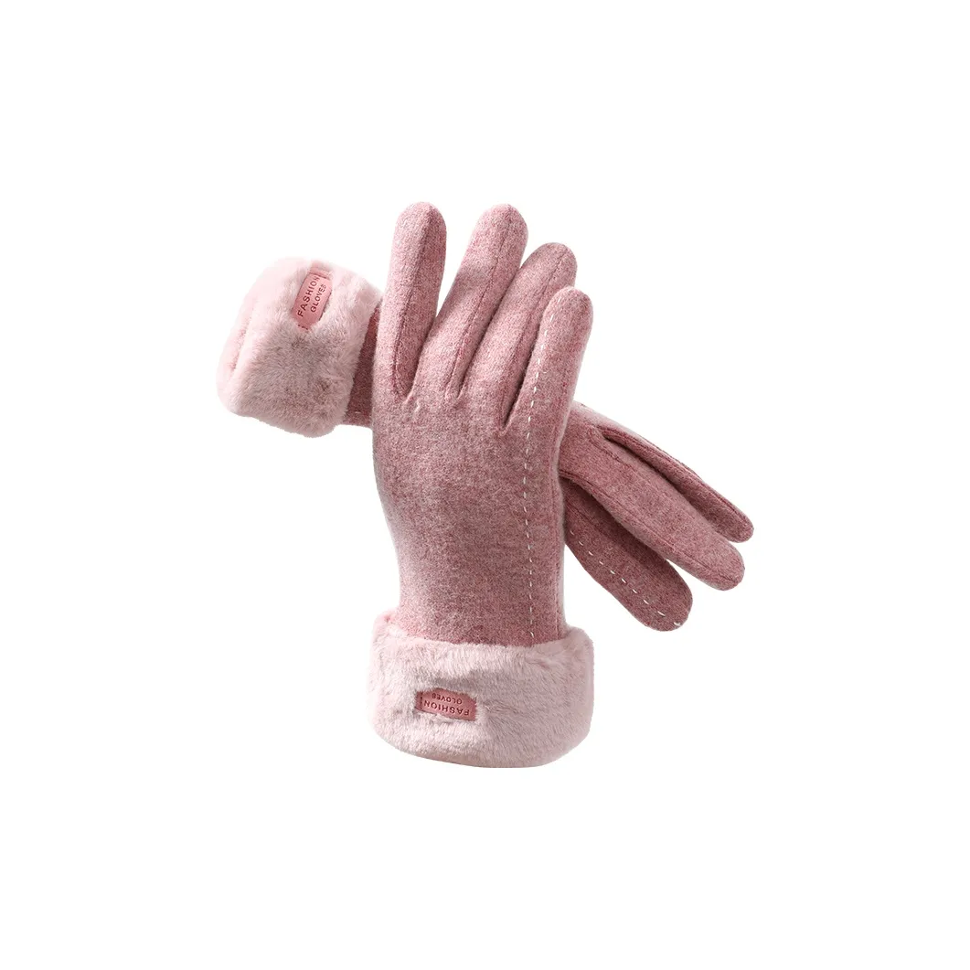 NANJIREN Шерстяные вязаные перчатки женские