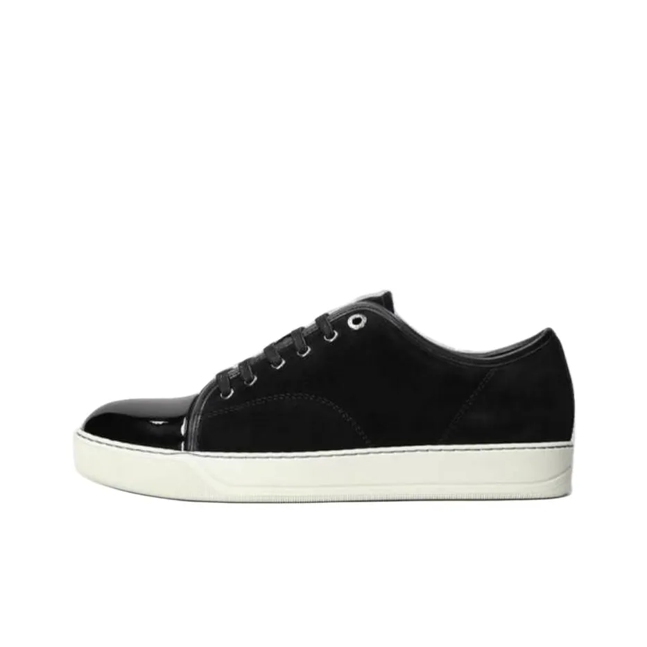 Lanvin DBB1 Low Топ Скейтборд Кроссовки Мужские Черные
