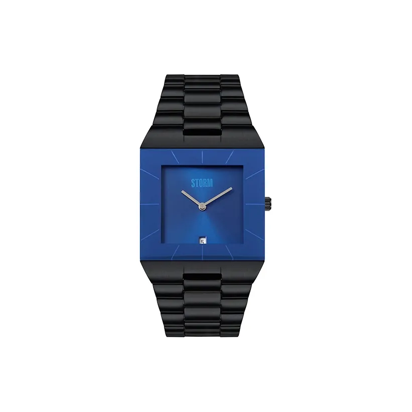 STORM OMARI GRAND Collection Кварцевые мужские наручные часы механизм ремешок из нержавеющей стали синий циферблат
