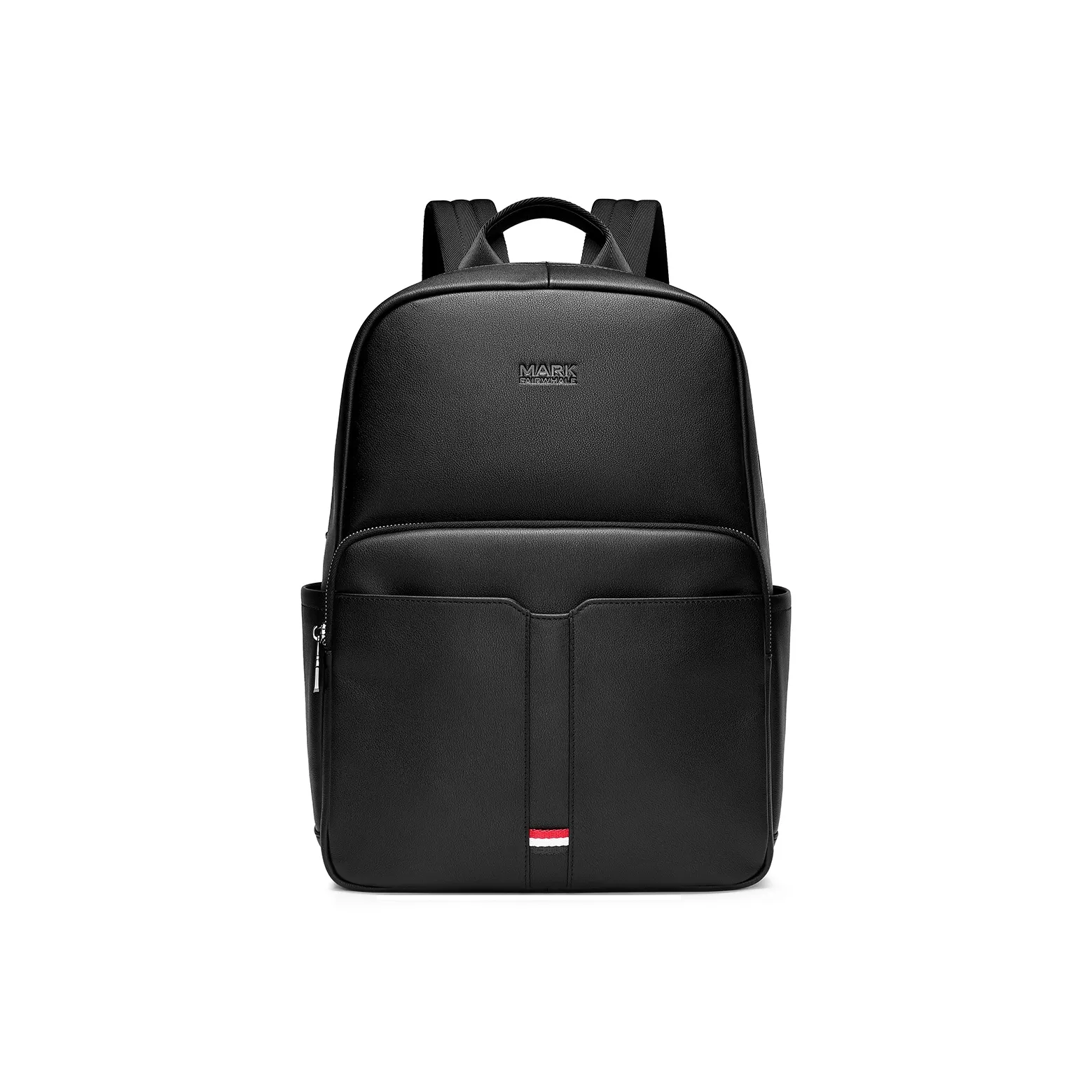 FAIRWHALE Рюкзак из крупнозернистой текстуры коровьей кожи стандартный мужской черный