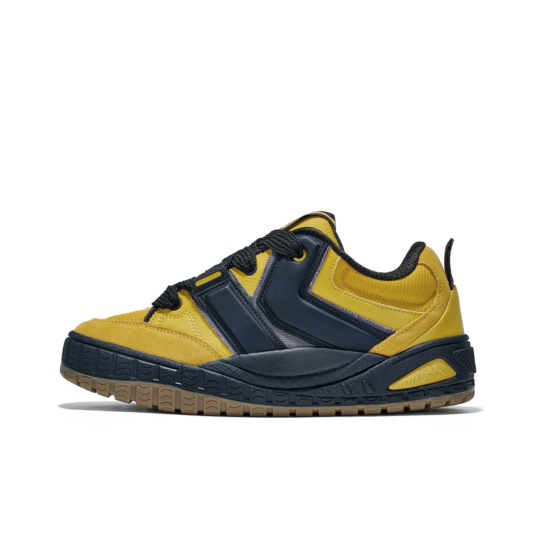 KAPPA Шорты Устойчивые к истиранию Низкий Топ Скейтборд Кроссовки Унисекс Желтый Черный