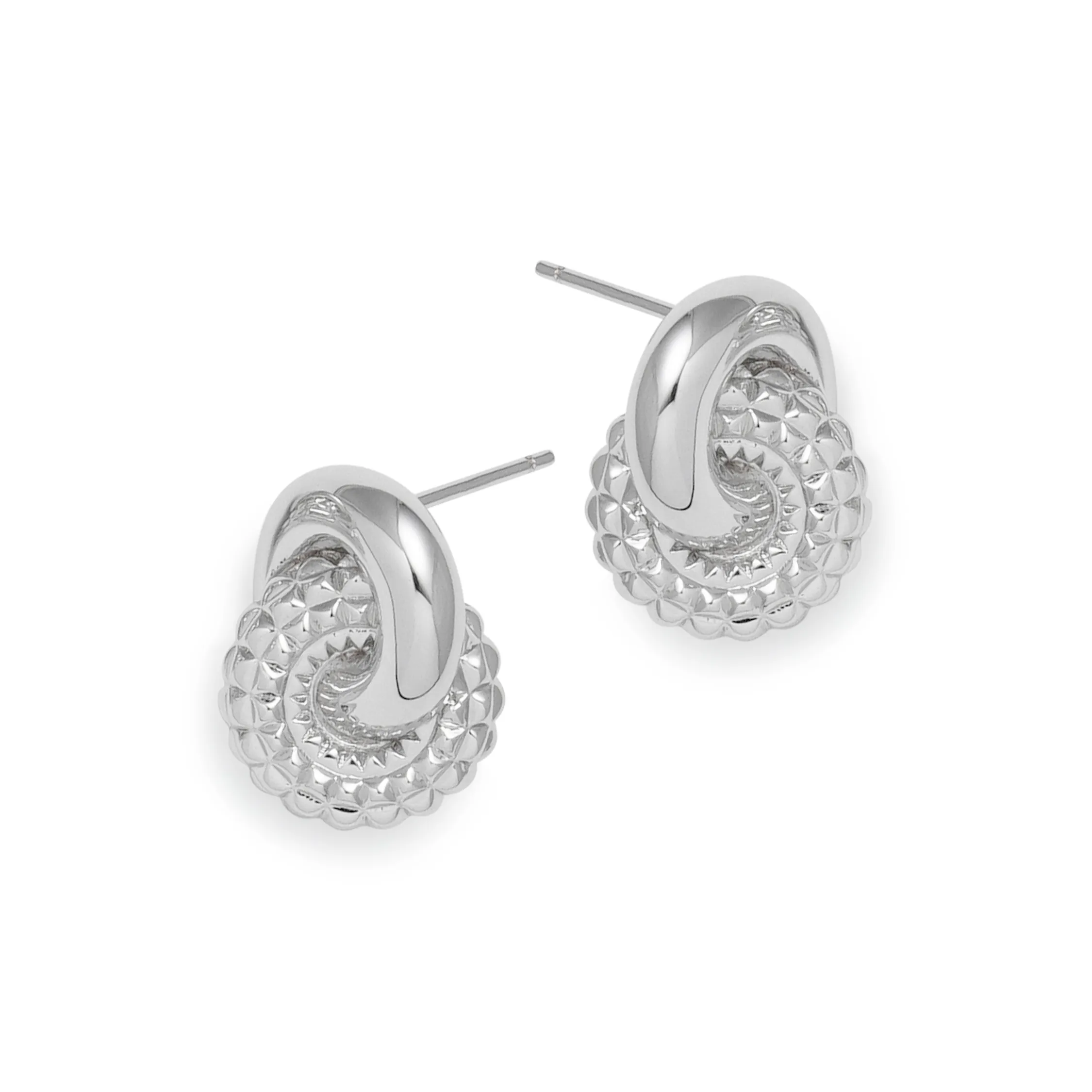 RSNY Серьги-гвоздики из меди с золотым покрытием женские