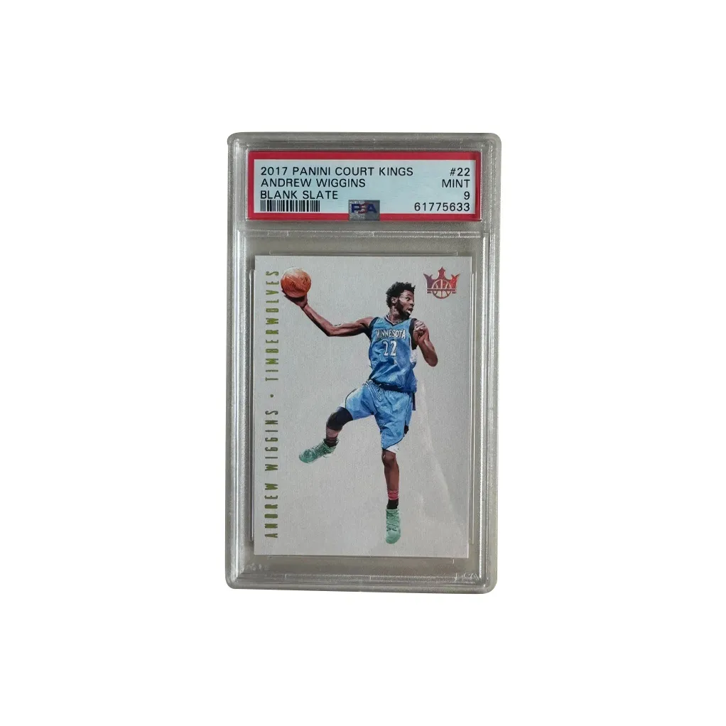 PANINI 2017 18 Court Kings Oil Painting, Andrew, Wiggins Blank Slate Canvas PSA9 Graded Cards 1 Pc