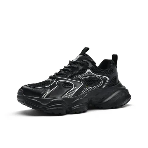 BASIC HOUSE Толстоподошвенные кроссовки Low Top Черные Унисекс