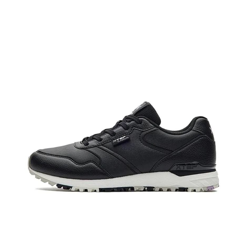 XTEP Non-slip Lightweight Low-Top Casual Running Shoes Women's Black