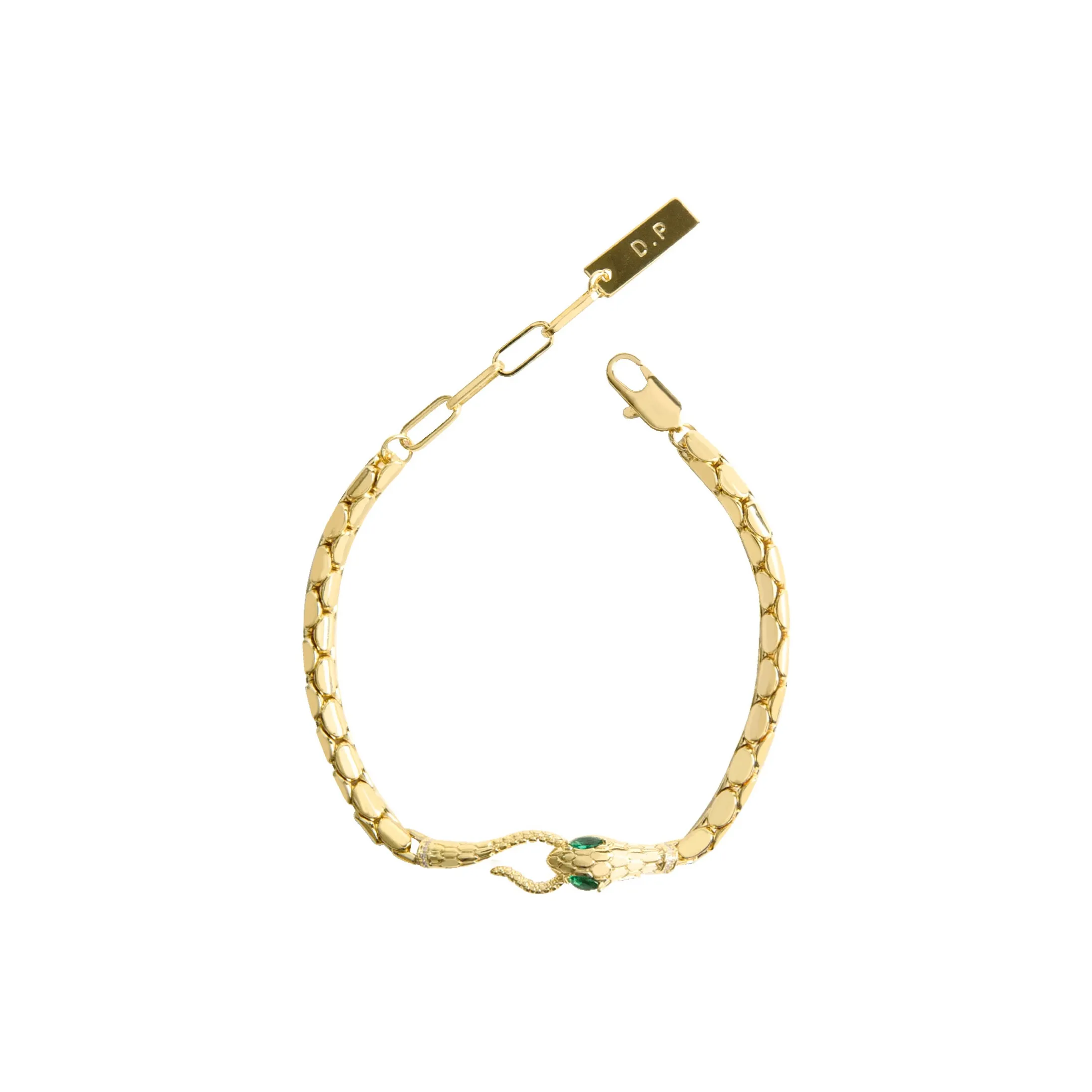 DREAM PARTY Copper Alloy Synthetic Cubic Zirconia Bracelets Unisex Gold/Silver