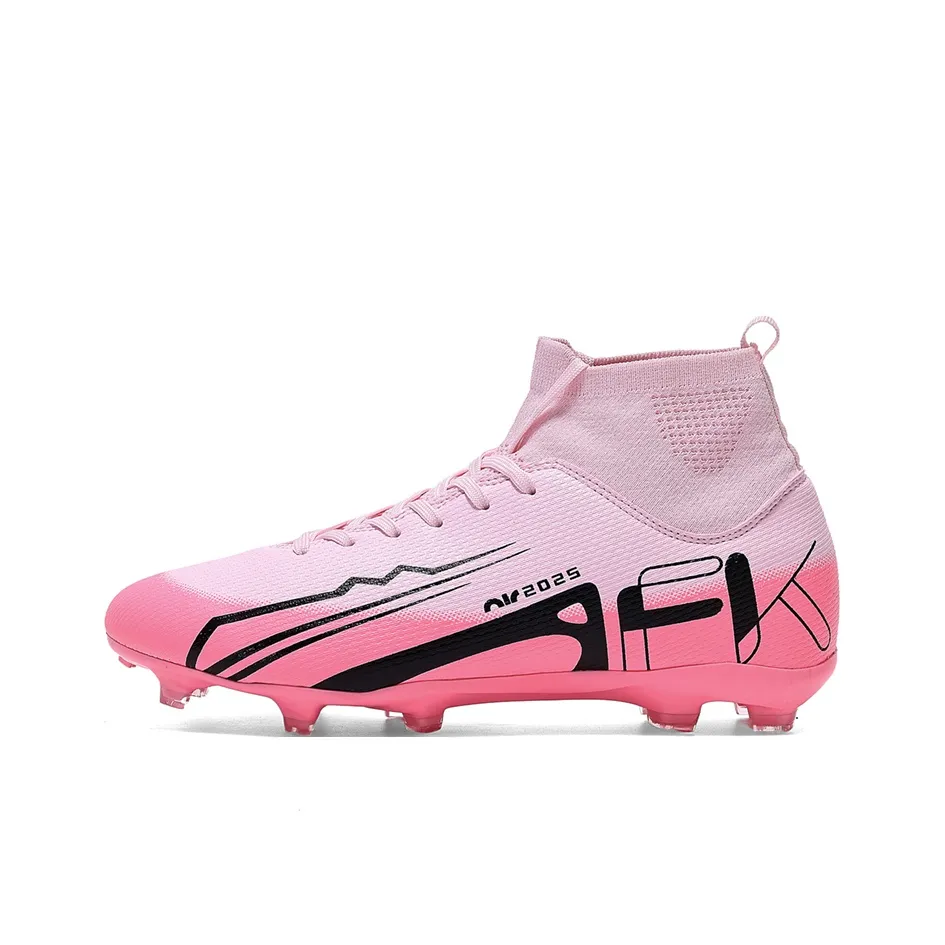 CAMKIDS Slip Resistant Anti Kick Waterproof And Breathable Lightweight Cushioning High Top Kids' Soccer Shoes Teenagers