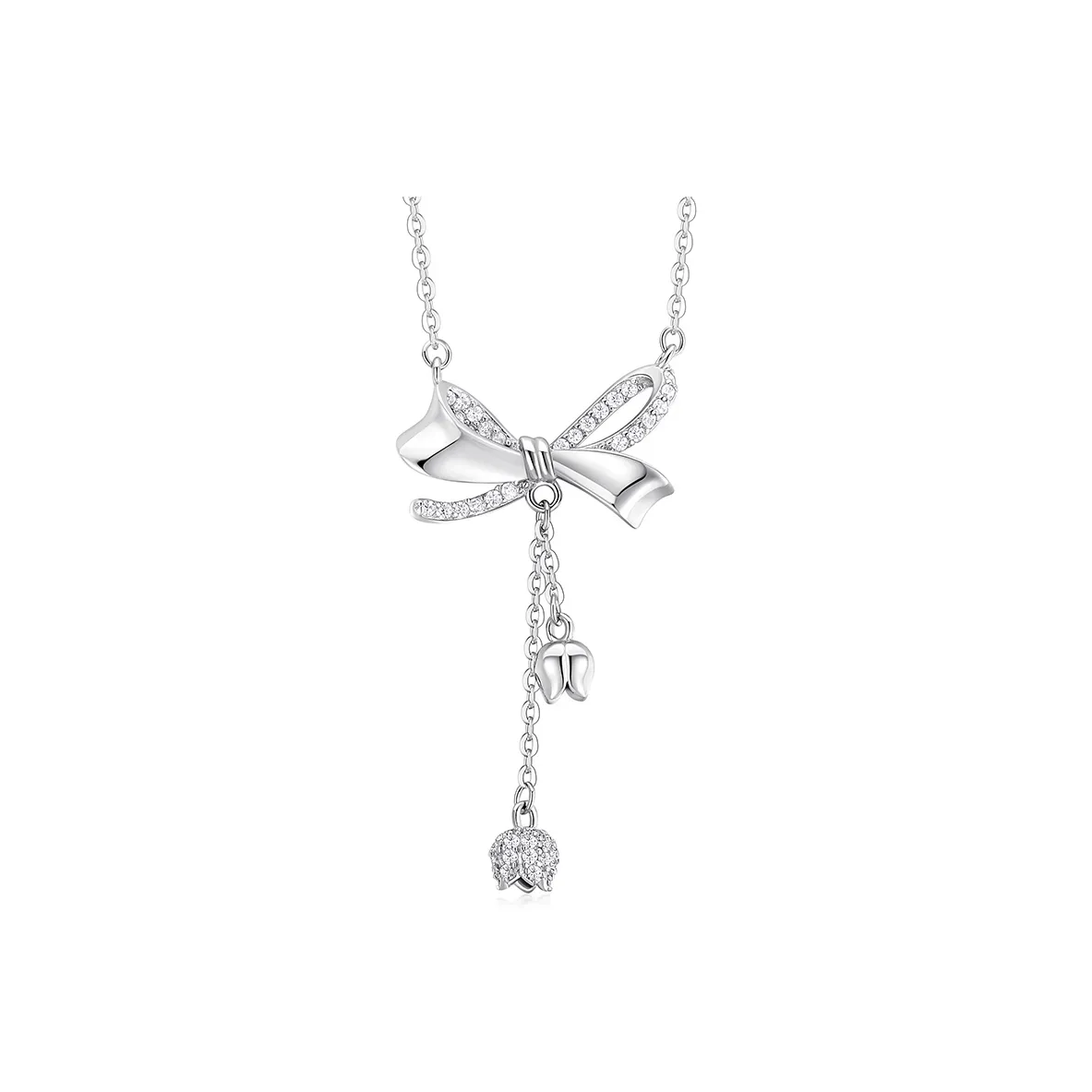 KADER 925 Sterling Silver Necklaces Women's Silver Confession Watch White Box