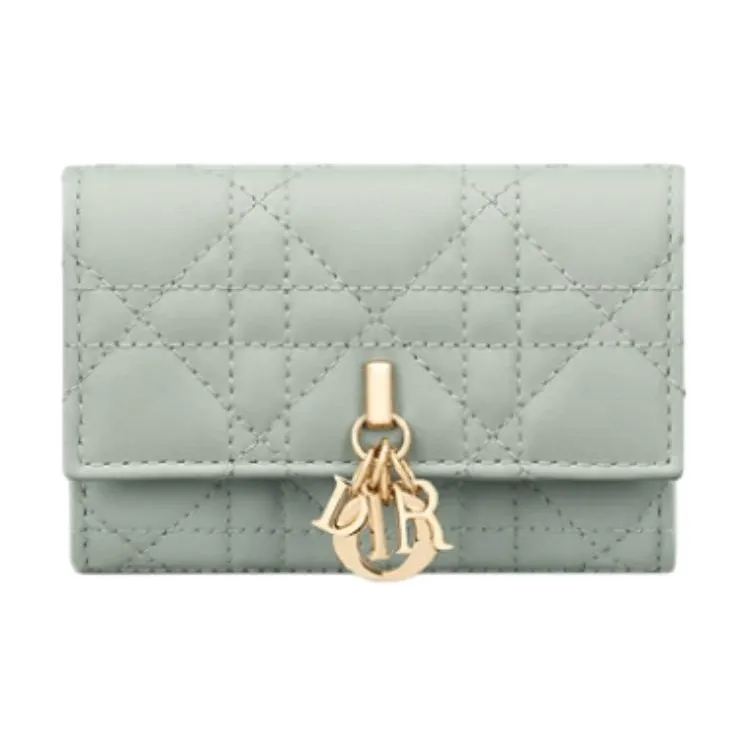 DIOR Miss Dior Lambskin Wallet Women's Bright Green