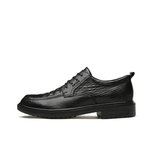 AIPSEN Мужские повседневные туфли Low Top Черные для мужчин