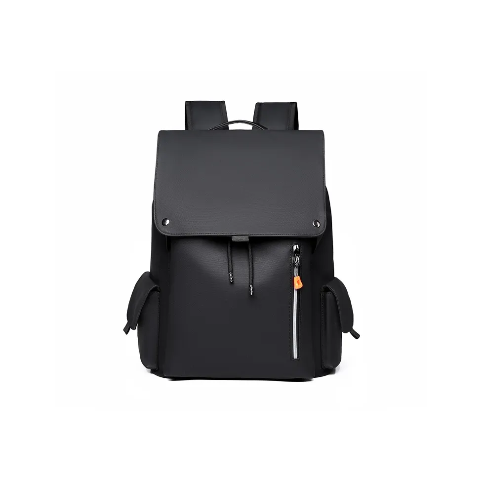 WICKBUEN Oxford Backpack Unisex Black/Dark Gray/Light Gray