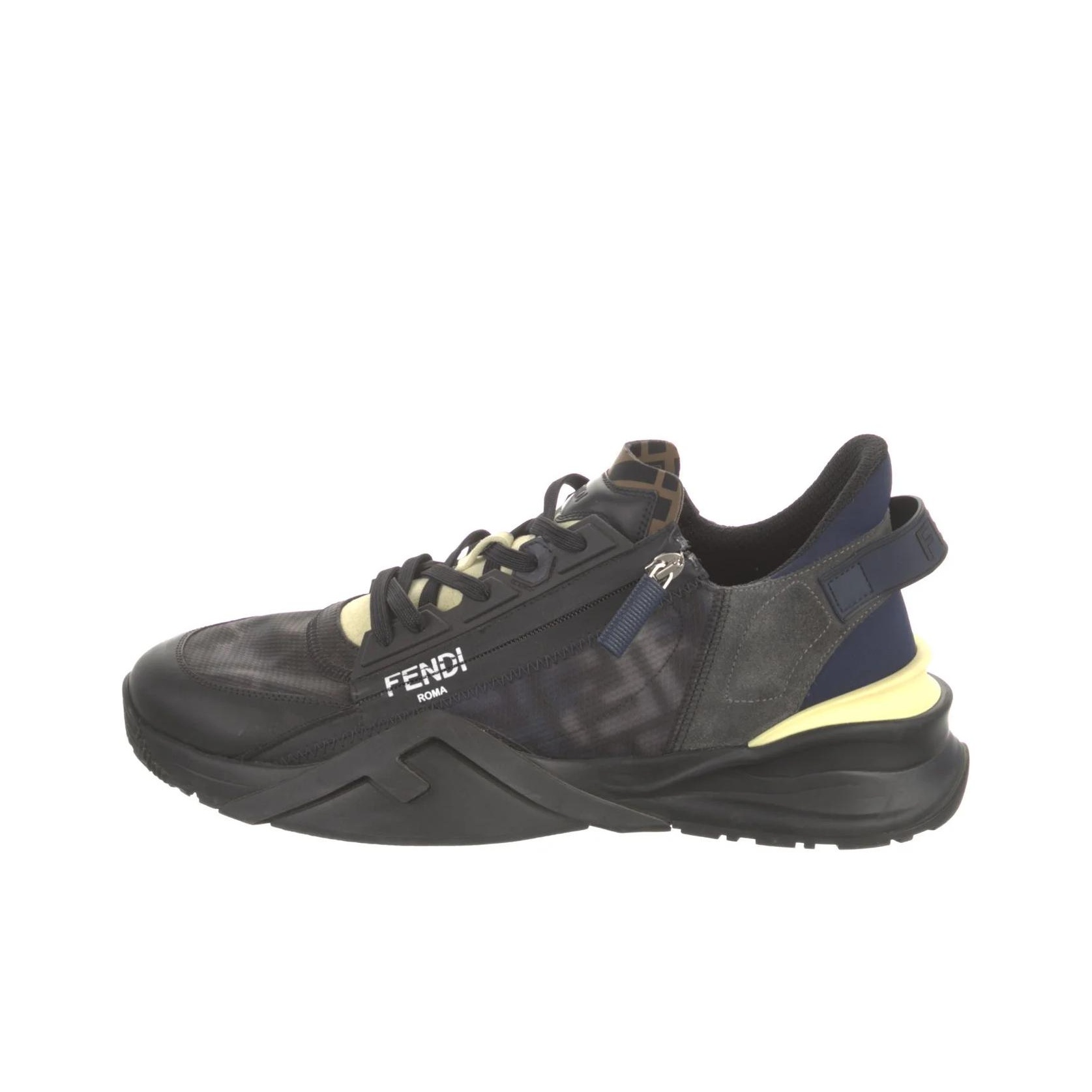 スニーカー Fendi Fendi Flow Sneakers In Mesh And Suede Fendi Flow Sneakers Technical fabric Black | Fendi