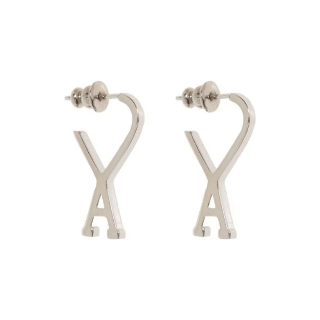 Ami Paris Ami De Coeur Small Hoop Earrings