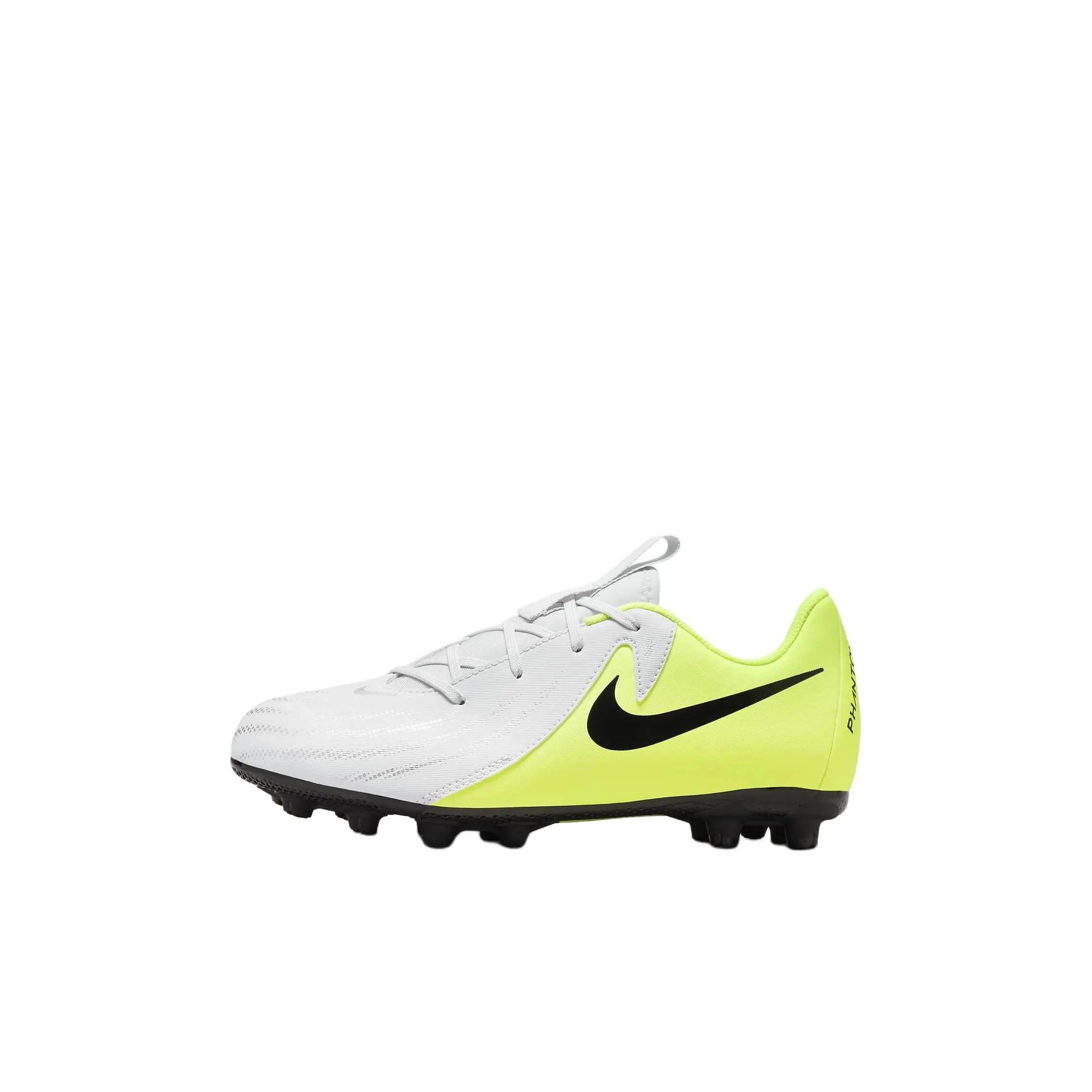 Nike Jr. Phantom GX 2 Academy Cushioning, Wear Resistant Low Top Kids' Soccer Shoes Silver Yellow Black Kids'