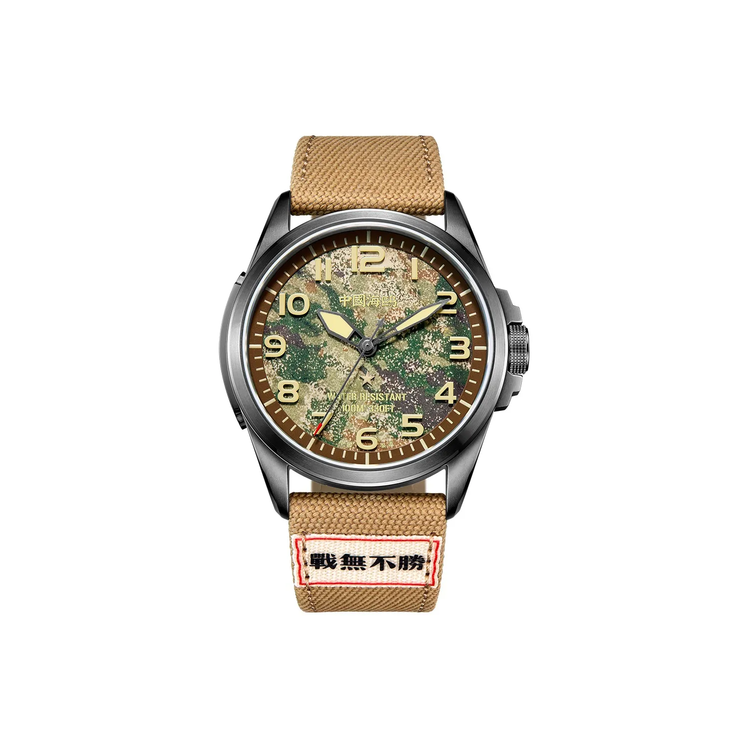 Sea Gull Ocean Automatic Mechanical Movement Nylon Strap Часы Мужские Зеленый Циферблат