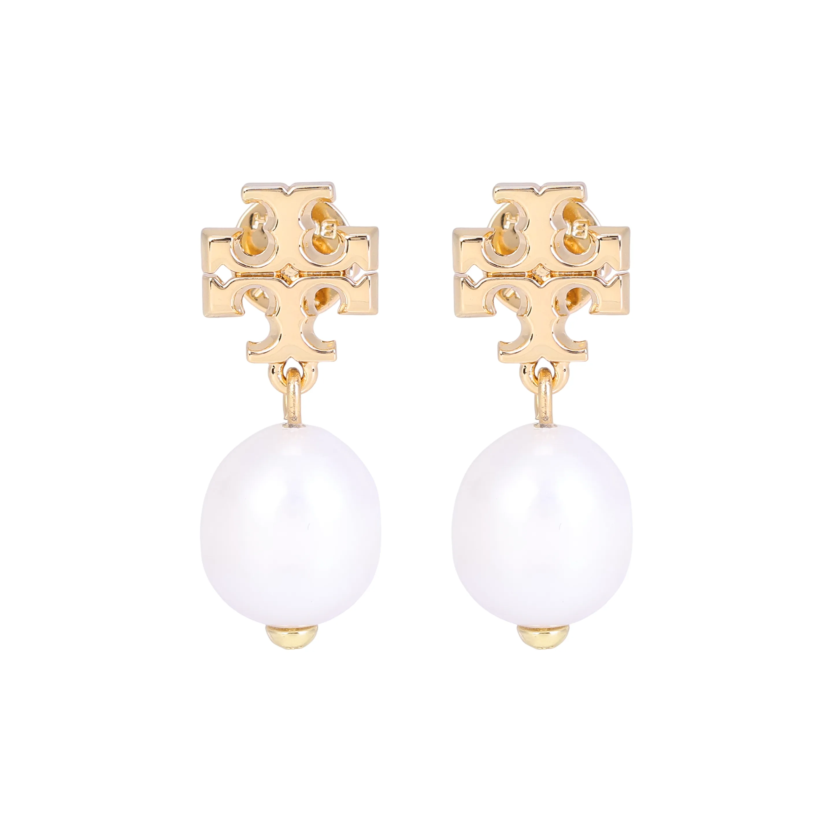 TORY BURCH Kira Logo Charm Drop Earrings