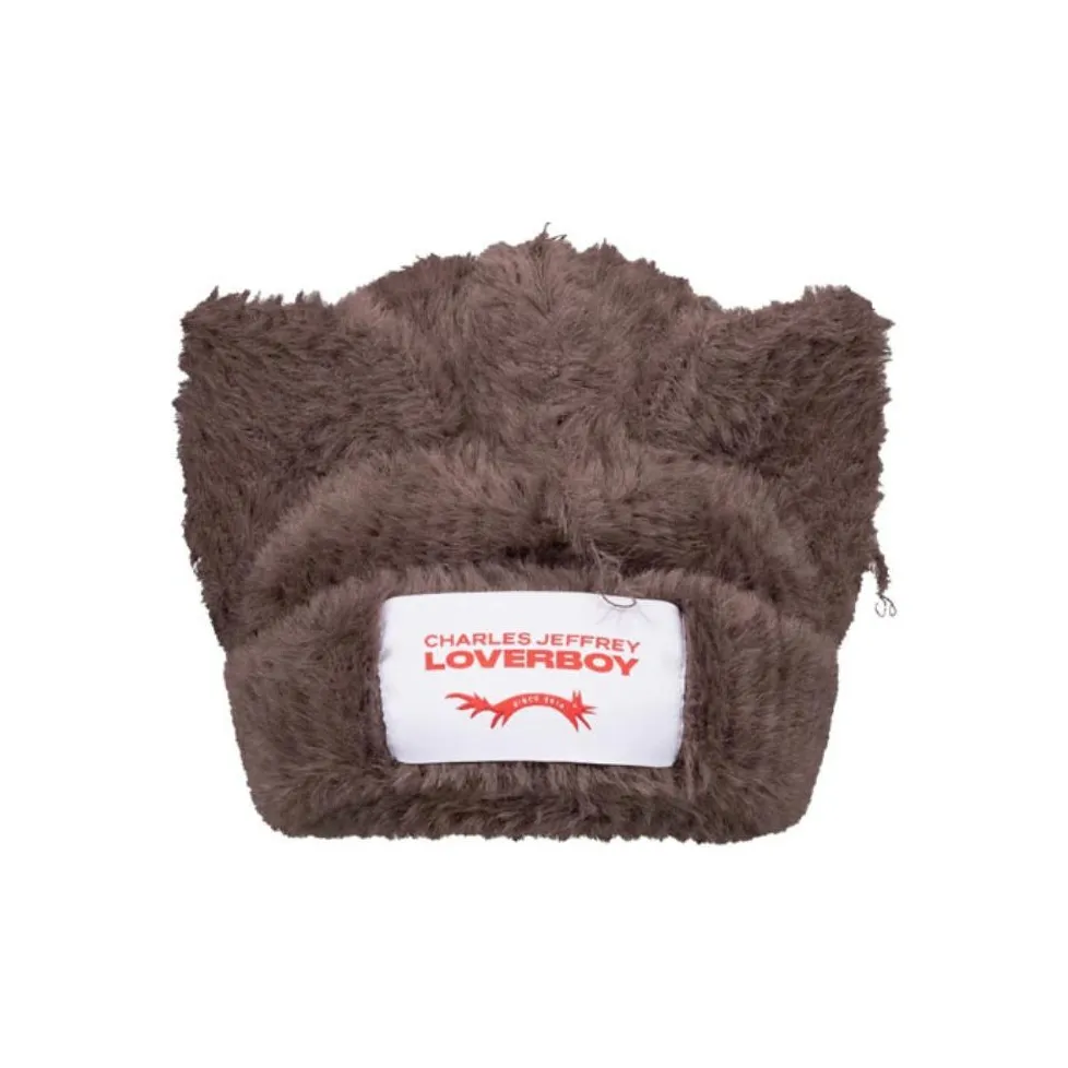 CHARLES JEFFREY Nylon Beanies Unisex Brown