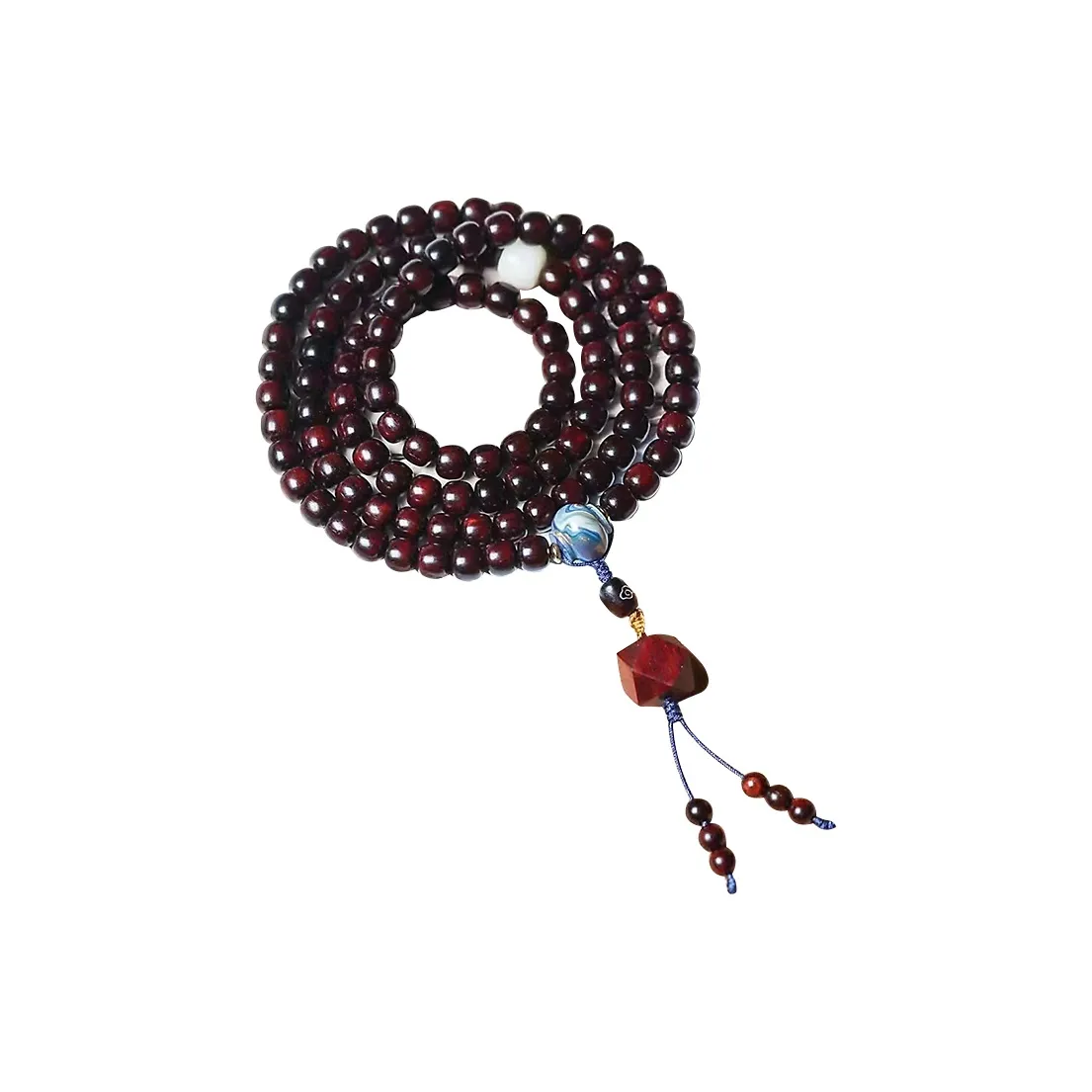 YIZHILIN Small Leaf Red Sandalwood Bracelets Unisex