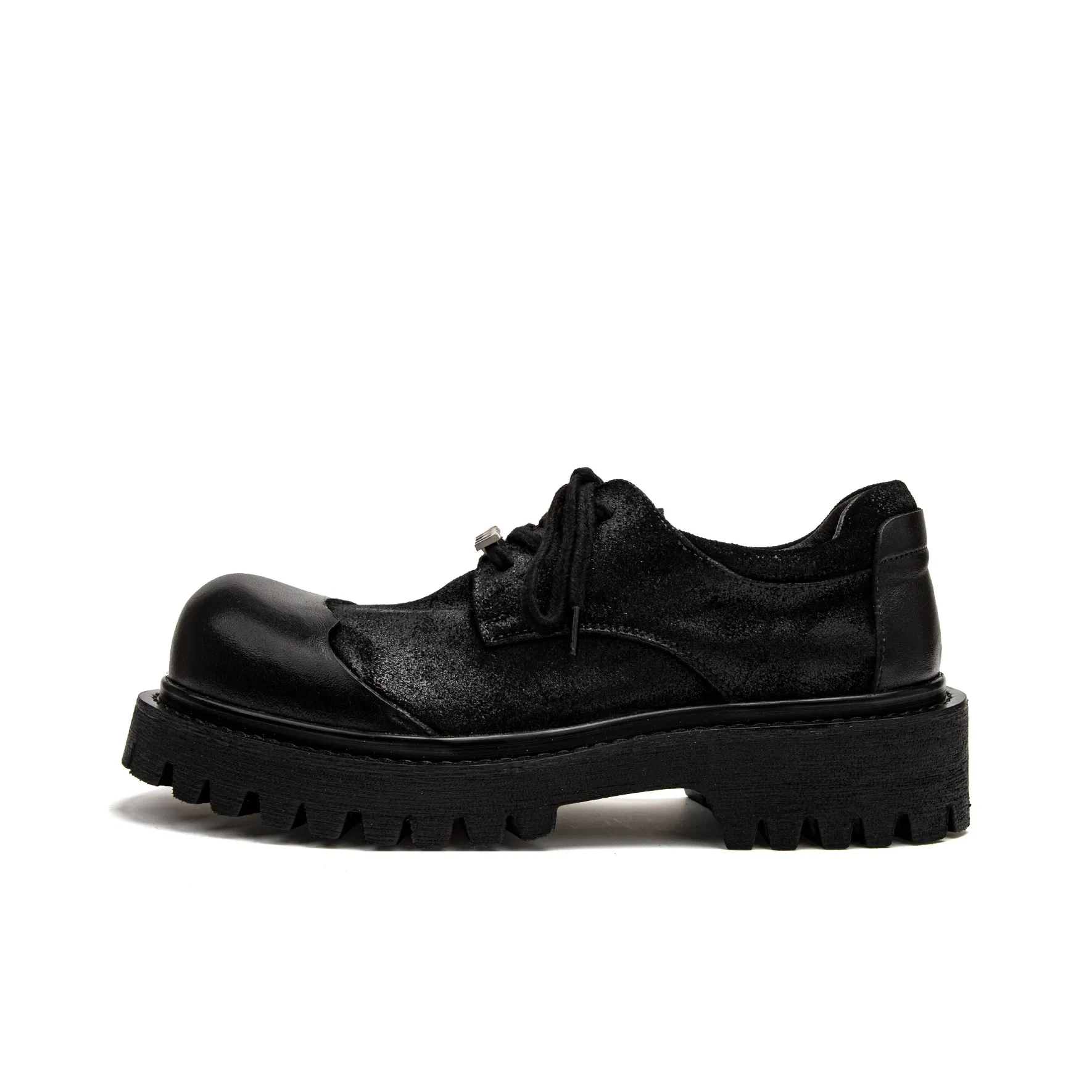 1997K Chunky Derby Кожаные туфли Casual Мужские Черные