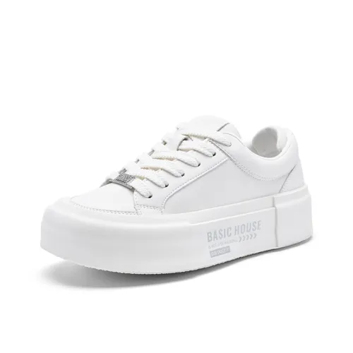 BASIC HOUSE Кроссовки для скейтбординга Low Top Бежевые Женские