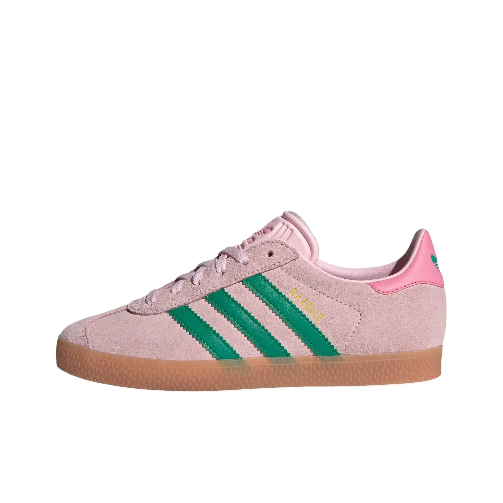 Adidas Originals GAZELLE Low Top Kids' Skateboarding Shoes Pink Green