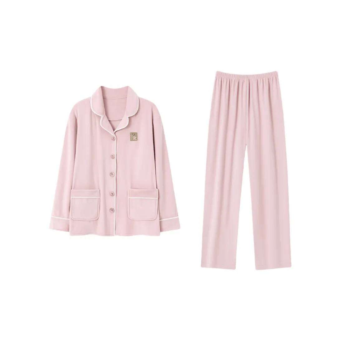 Удобный и освежающий комплект пижам для женщин розовый
