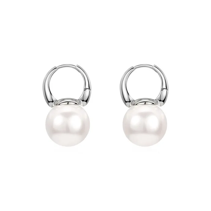 NATURALLYJOJO Искусственная жемчужина Серьги Женские Серебро Золото