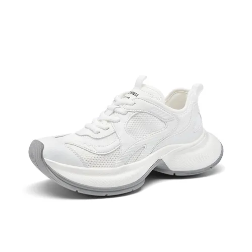 BASIC HOUSE Толстоподошвенные кроссовки Low Top Бежевые Женские