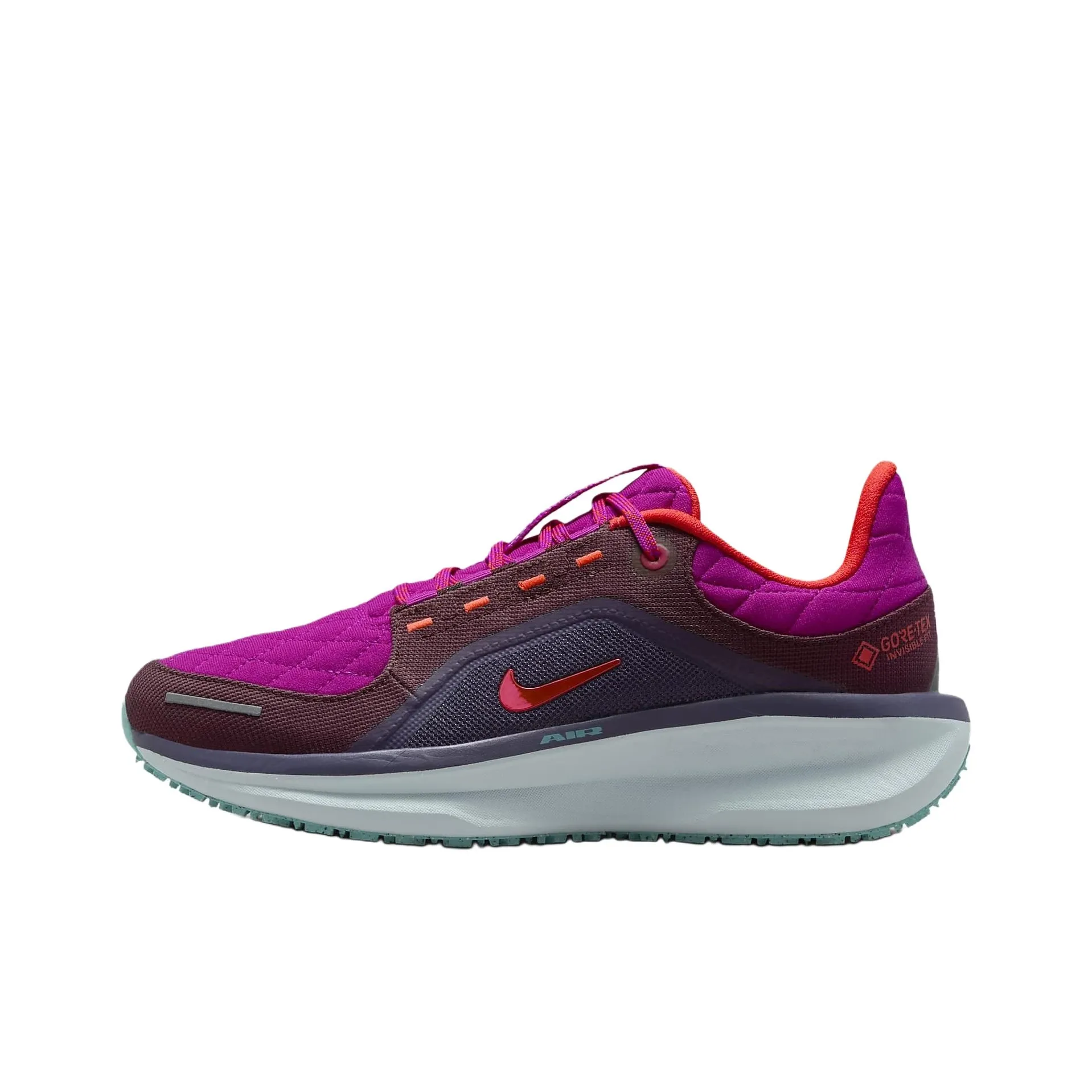 Nike Winflo 11 Shock absorbing And Waterproof Low Top Running Shoes Women's Purple