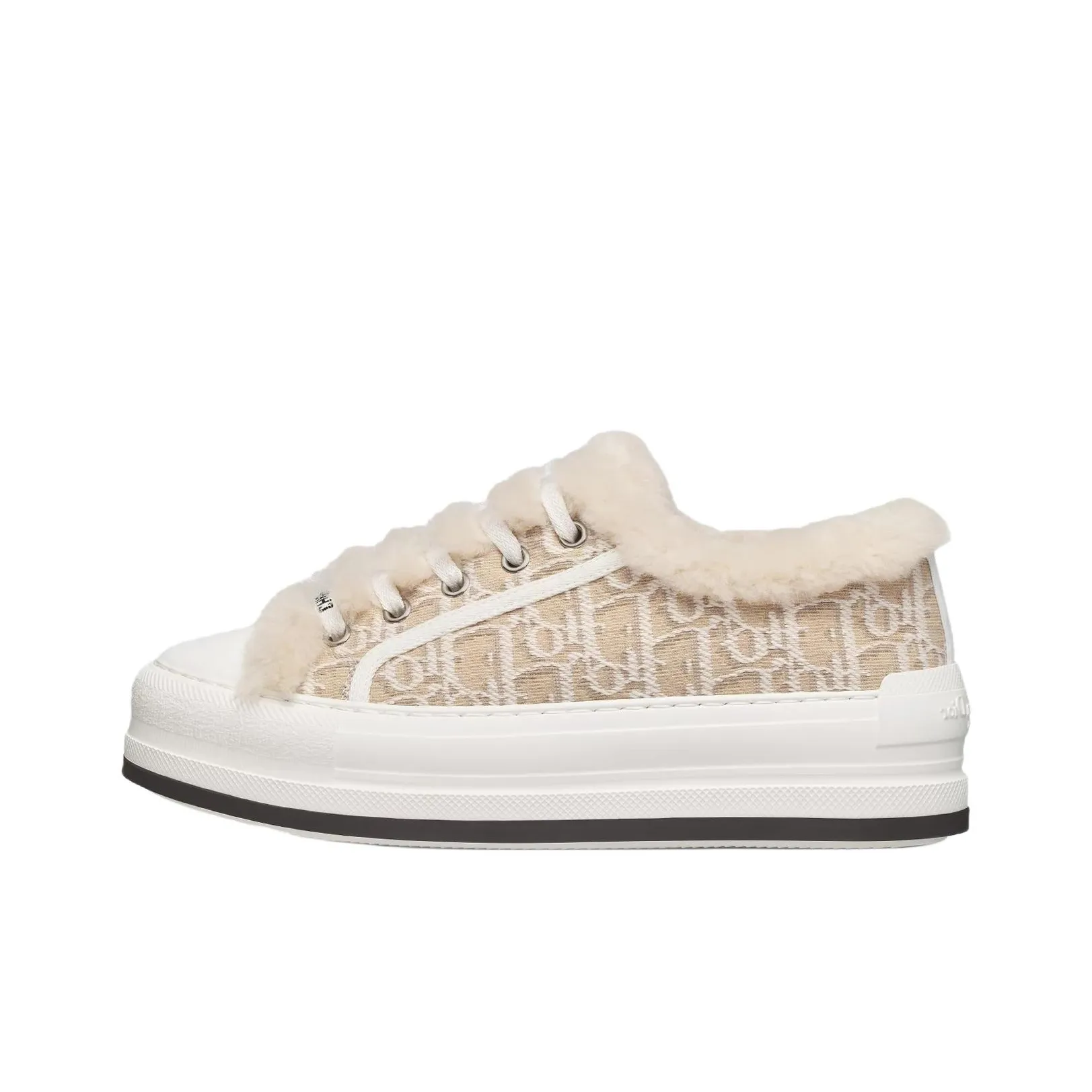 DIOR Walk'n'Dior Low Top Skateboard Shoes Women's Beige