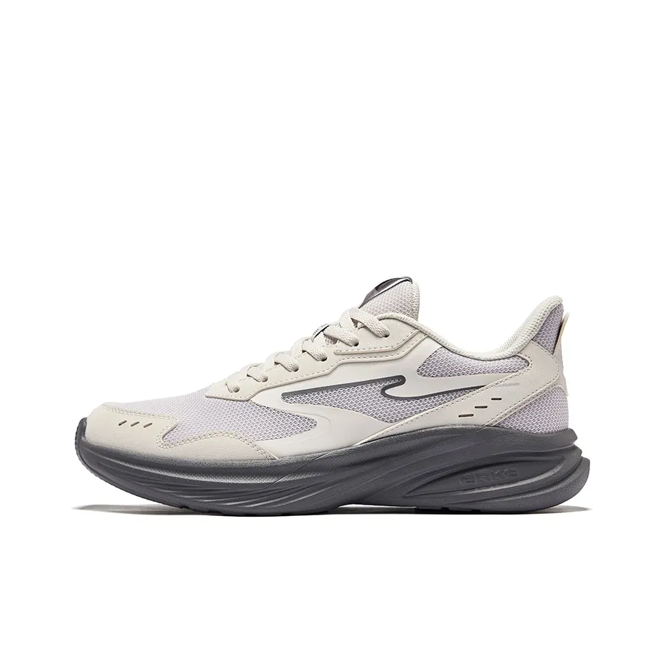 Erke Hunt Slip-Resistant Lightweight Rebound Low-Top Беговые кроссовки Мужские Mist Gray Wild Gray
