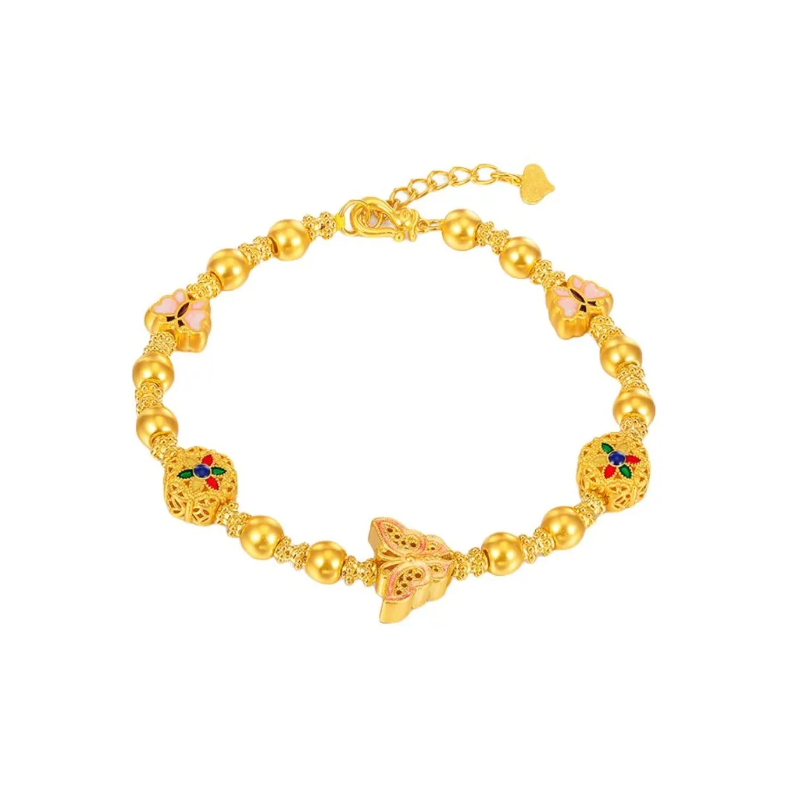 Diamond International Gold Bracelet Women's