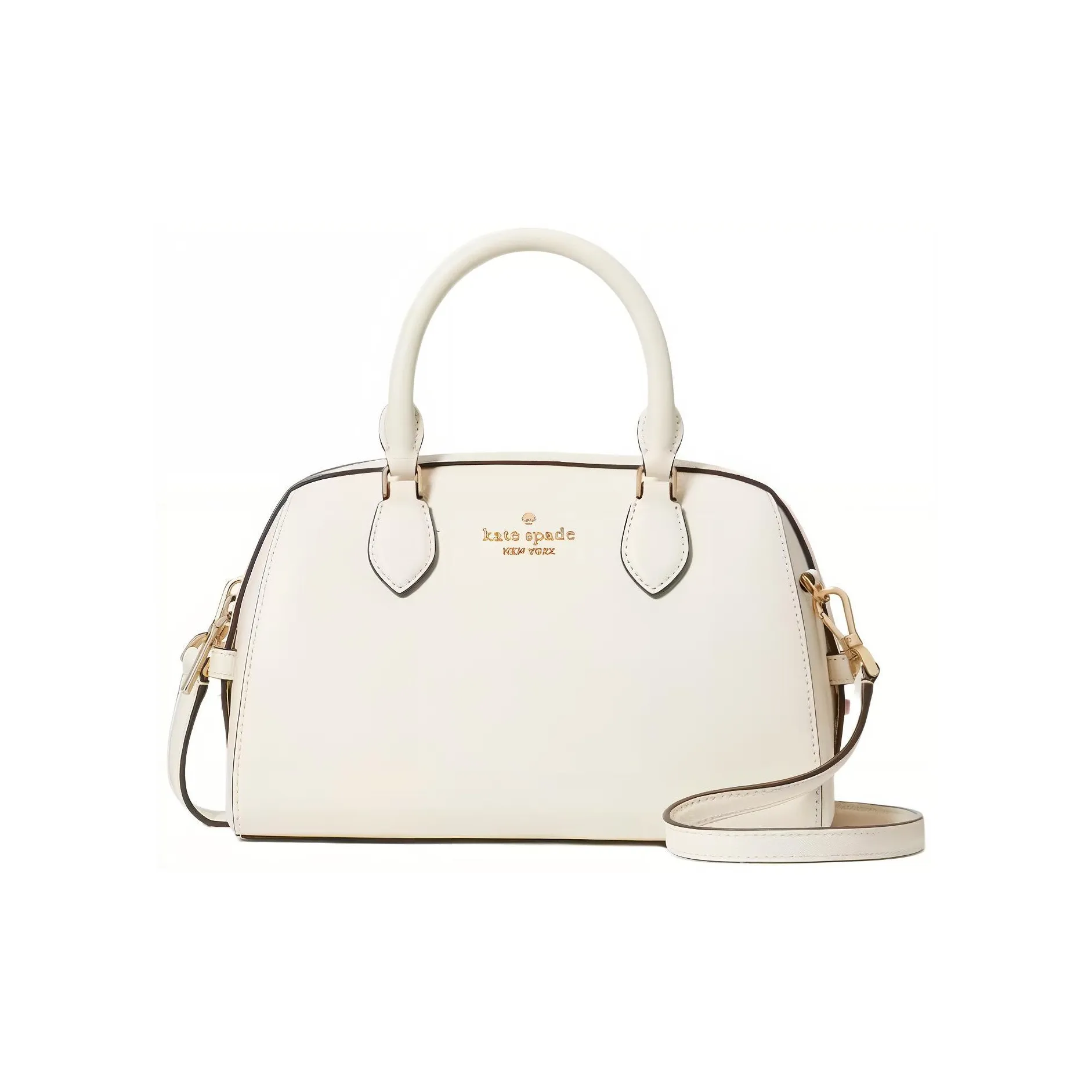 Kate Spade Saffiano Leather Handbag, Shoulder Bag, Crossbody Bag Women's White