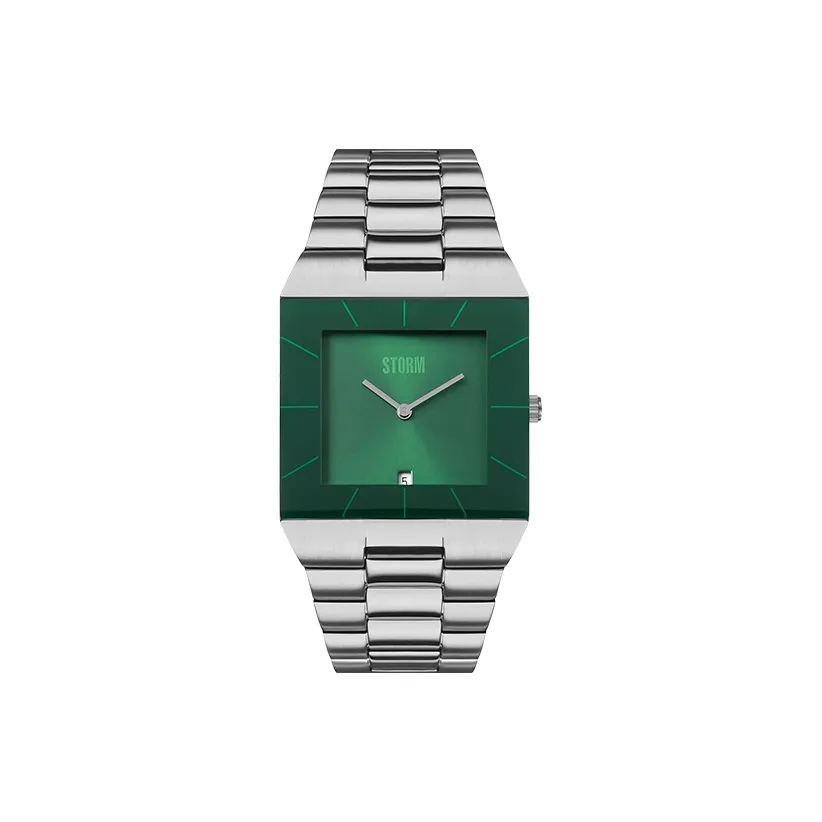 STORM OMARI GRAND Collection Кварцевые мужские наручные часы механизм ремешок из нержавеющей стали зеленый циферблат