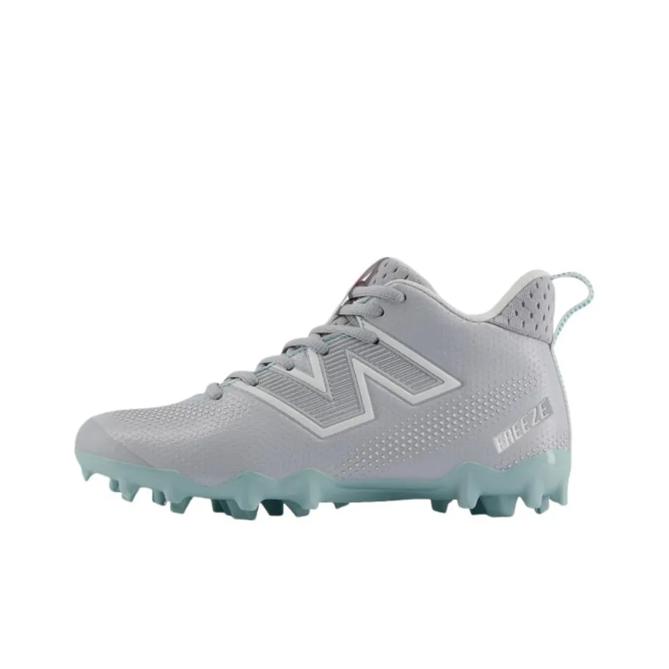 New Balance FreezeLX Mid Top Kids' Soccer Shoes Gray Teenagers