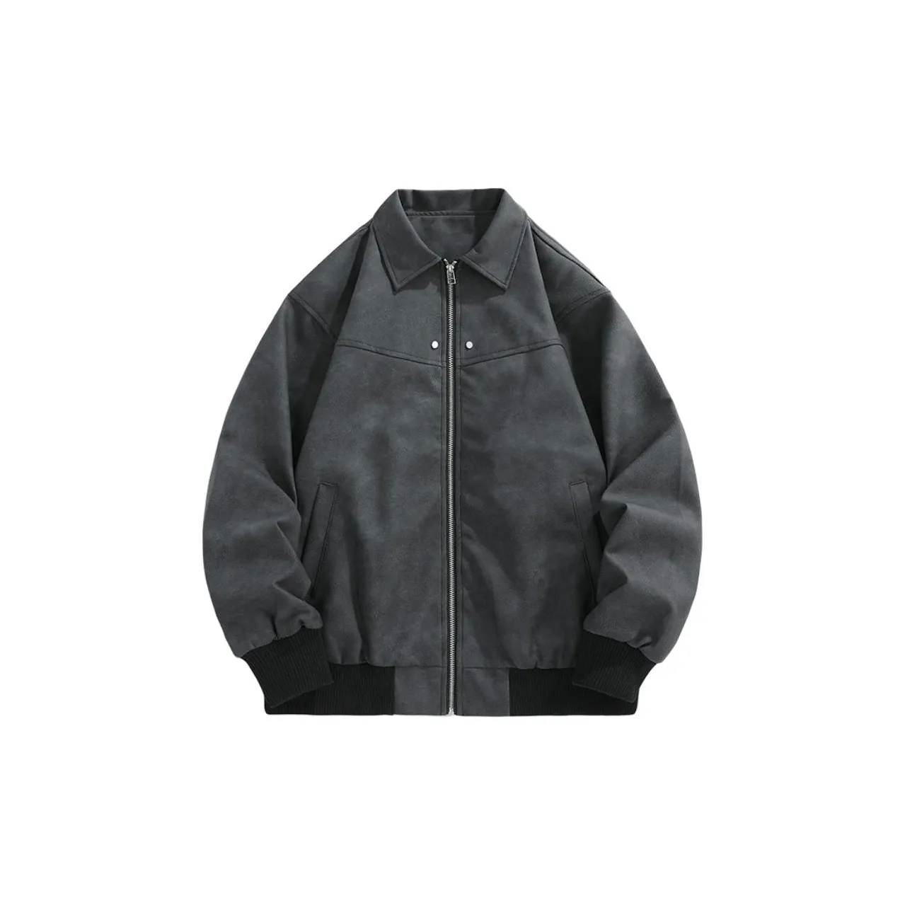 textured-finish ruffled jacket