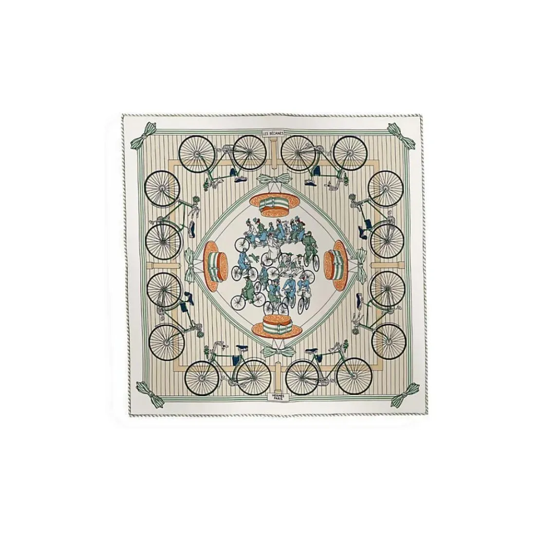 HERMES Шарфы из шелка тутового дерева Унисекс Белый