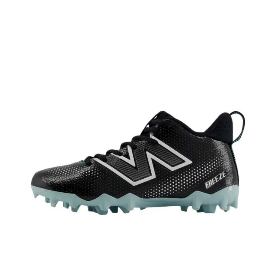 New Balance FreezeLX Mid Top Kids' Soccer Shoes Black Teenagers