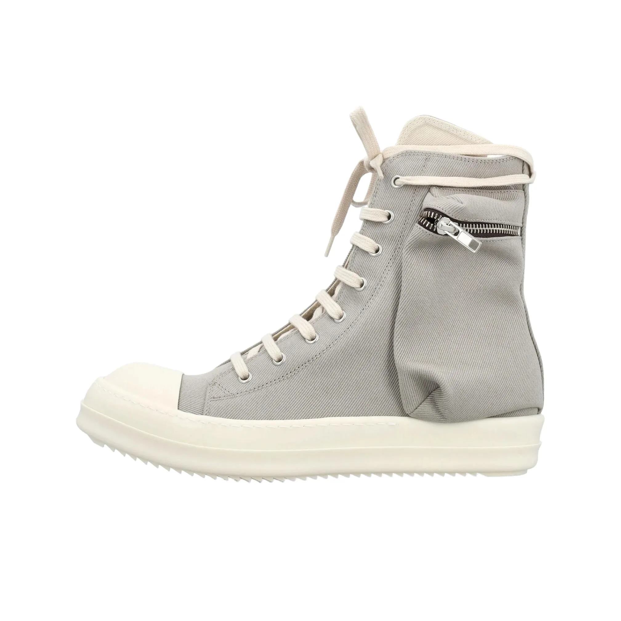 Rick Owens DRKSHDW High Top Canvas Shoes Men's Gray