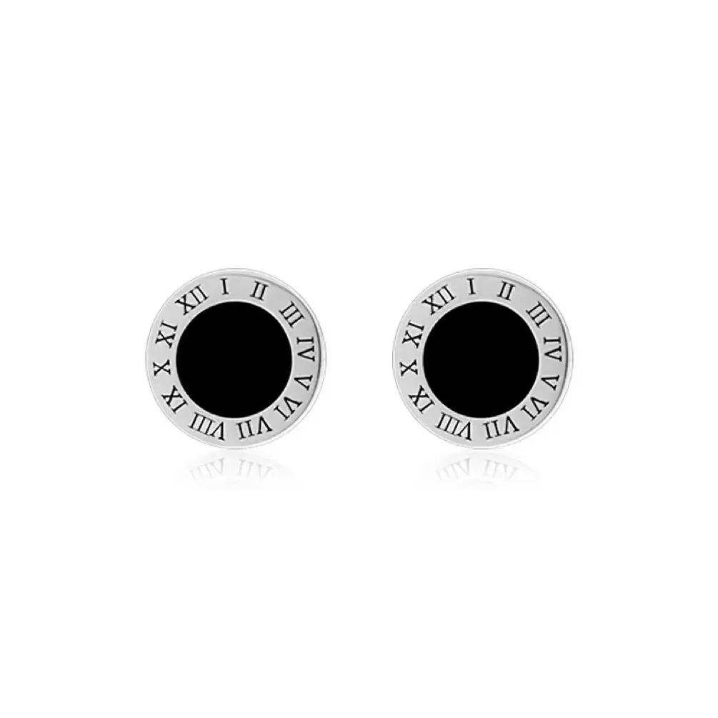 GUDUD Alloy Stud Earrings Men's
