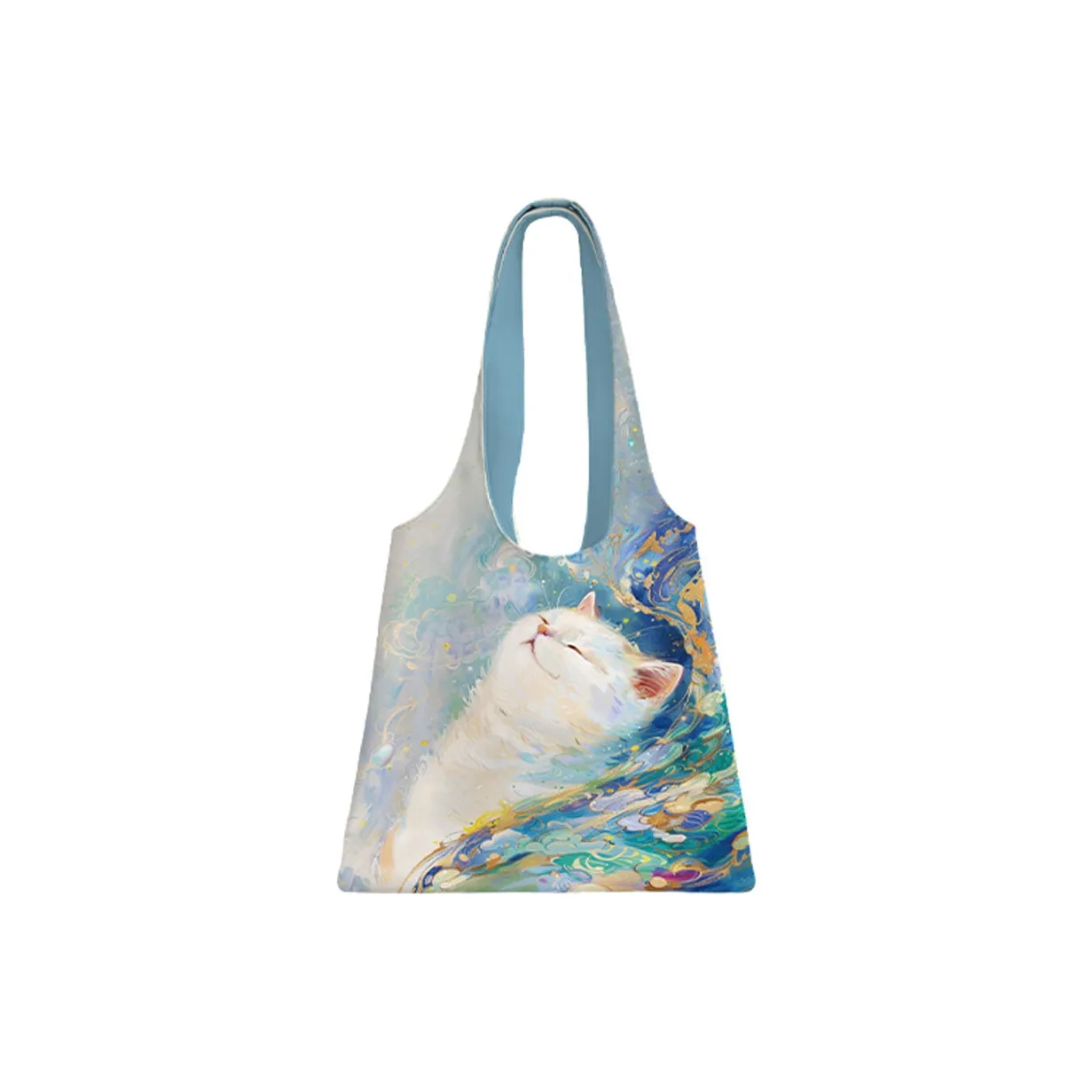 AOSONG Suede Technology Fabric Tote Bag, Shopping Bag, Crossbody Bag, Shoulder Bag Regular Unisex Relaxed Cat And Monk