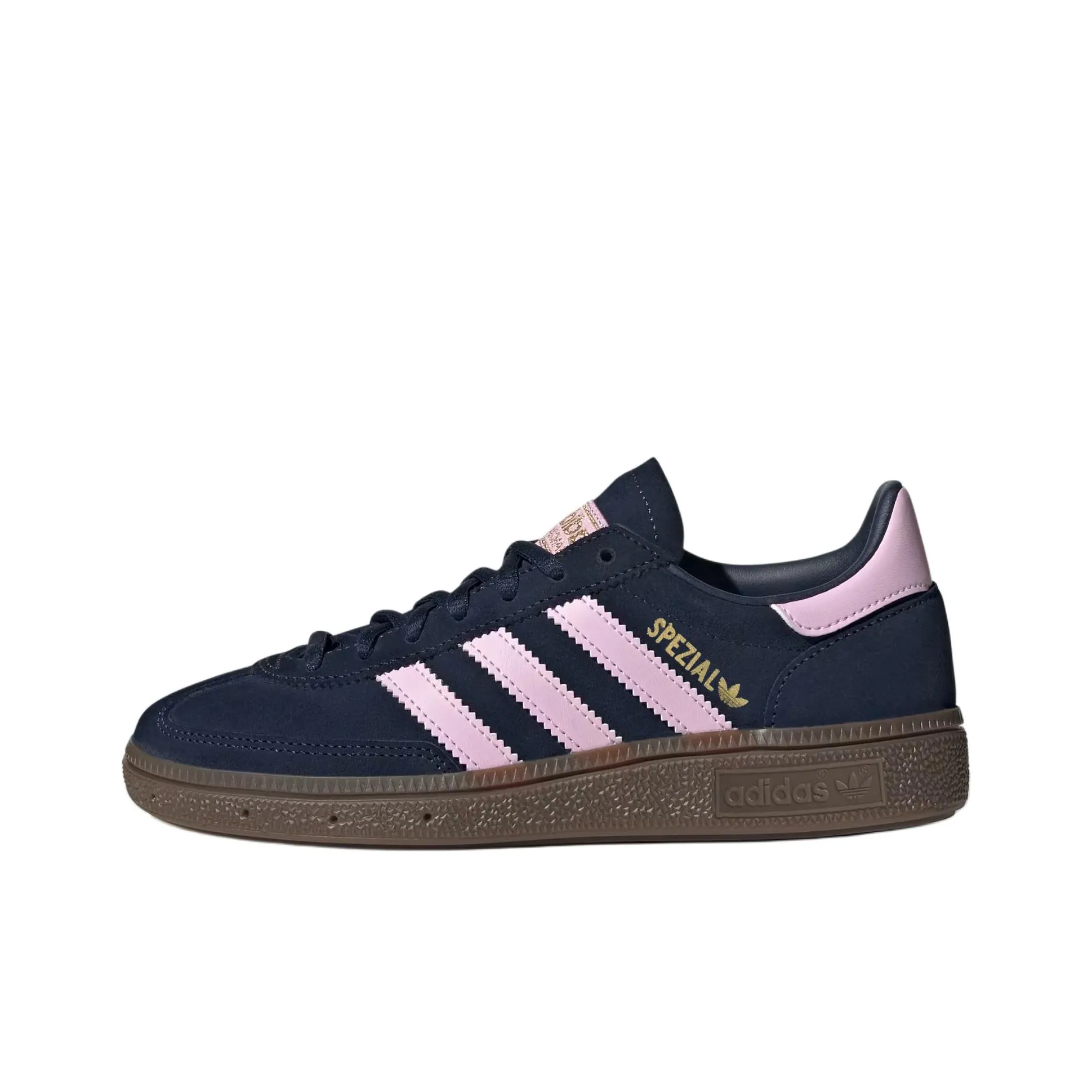 Adidas Originals HANDBALL SPEZIAL Abrasion Resistant Low Top Kids' Skateboarding Shoes Blue