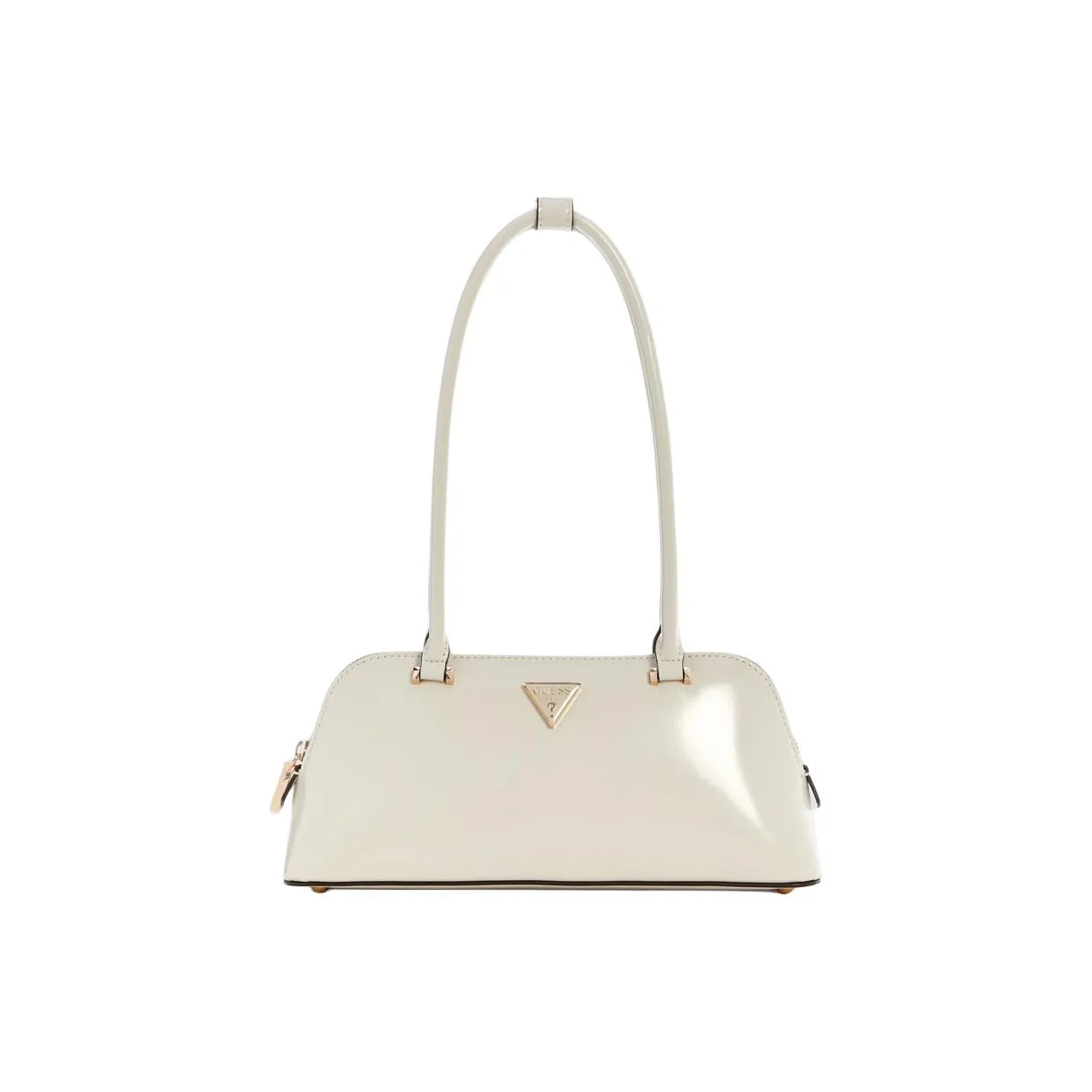 GUESS Artificial Leather Shoulder Bag Medium Size Women's White
